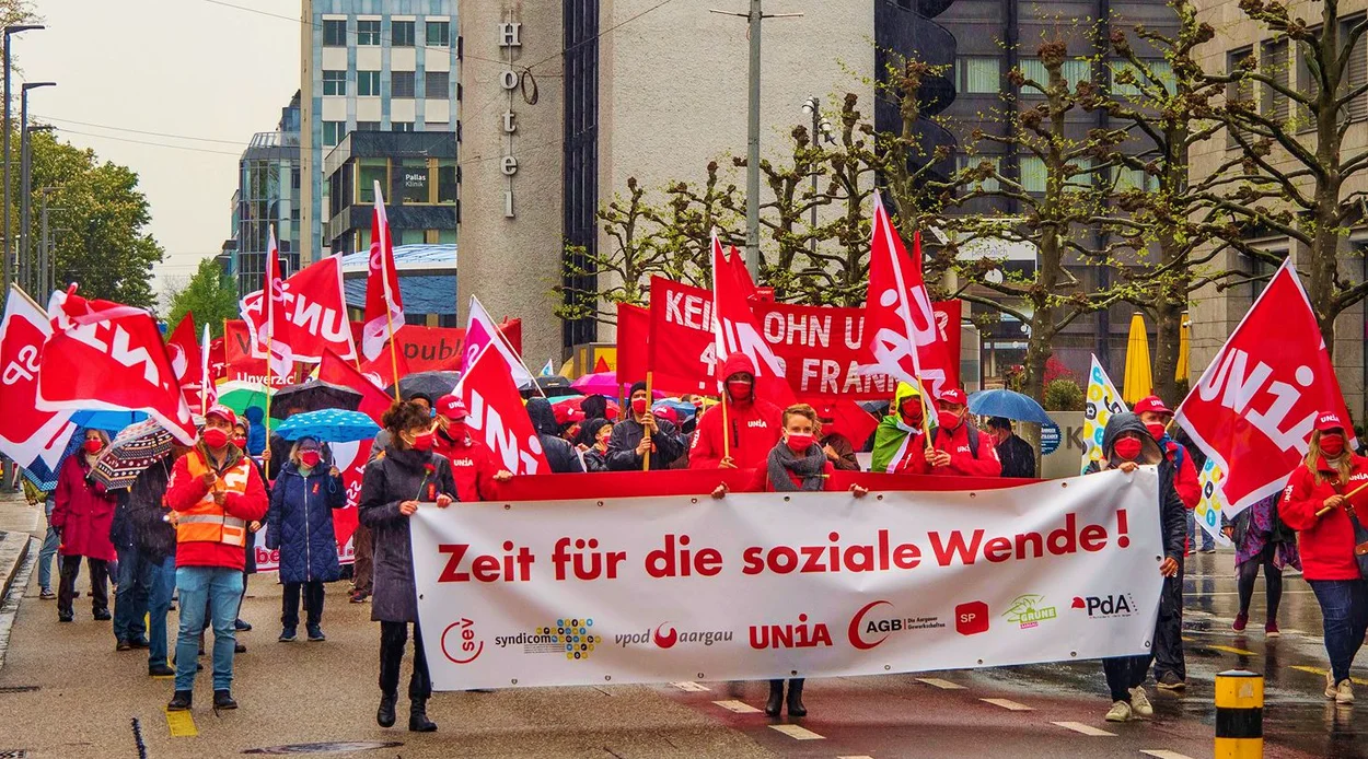 Foto einer Mai-Demo